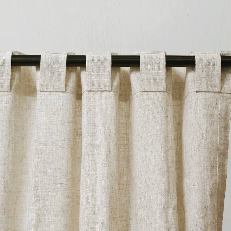 Dodoma Linen Blended Sheer Curtain Set