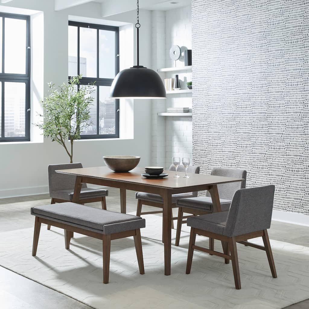 Space Savers Rectangular Leg Table Set with Chairs- 5, 6, or 7 Pieces