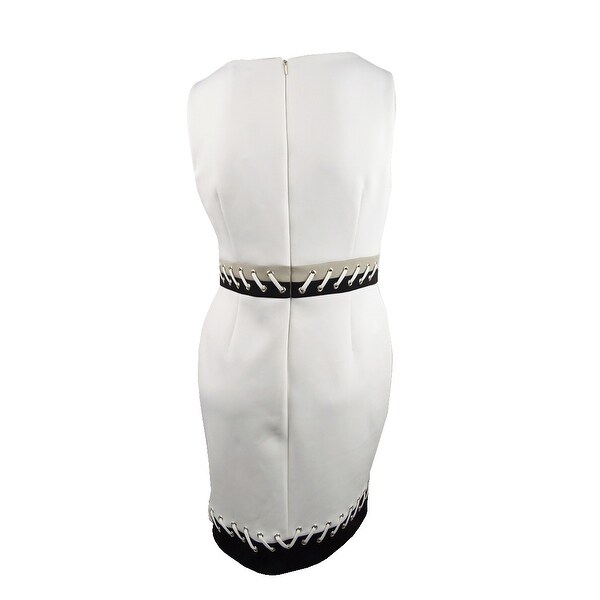 dkny black and white dress