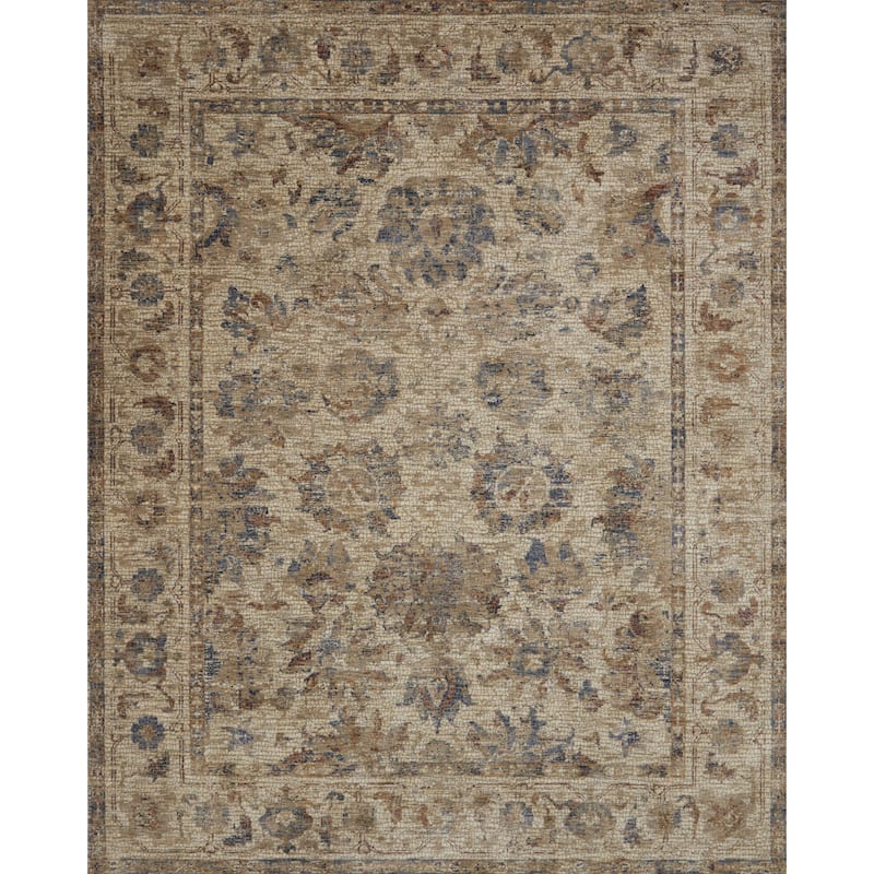 Alexander Home Distressed Persian Rustic French Country Mosaic Area Rug