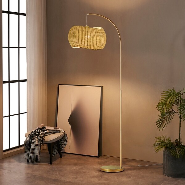 Modern antique brass floor lamp on sale