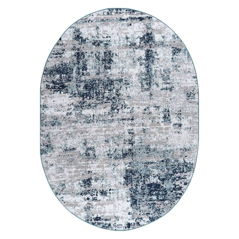 World Rug Gallery Distressed Abstract Area Rug