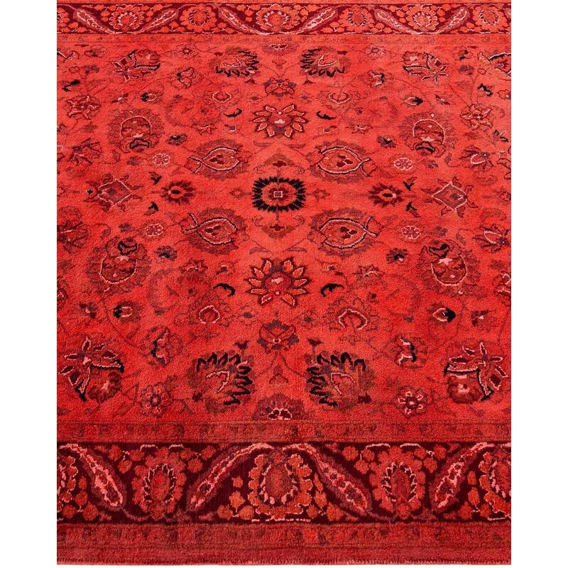Fine Vibrance, One-of-a-Kind Hand-Knotted Area Rug - Orange, 4' 1" x 6' 4" - 4' 1" x 6' 4"