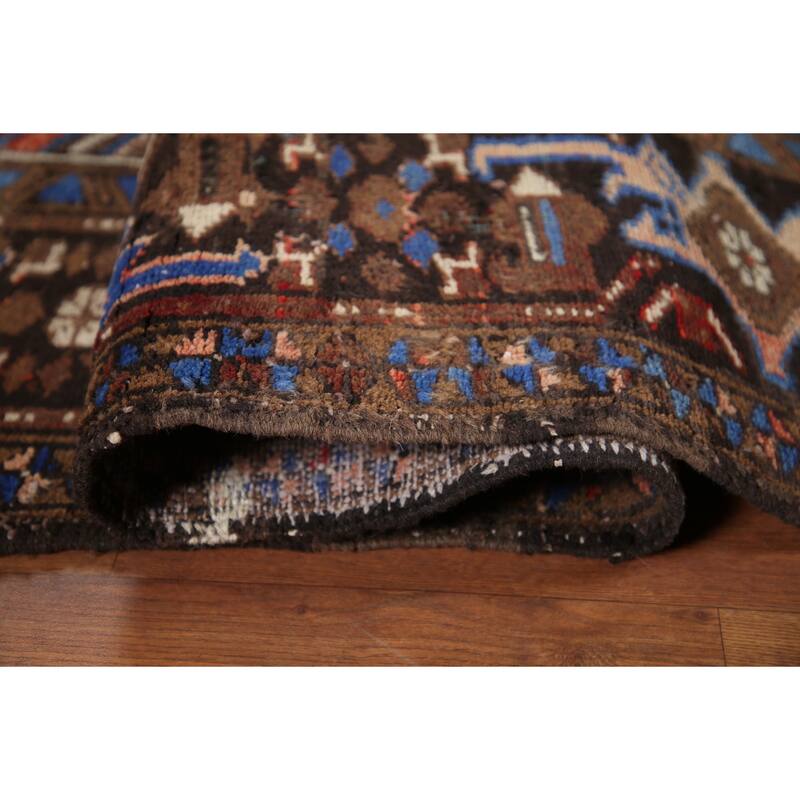 Hand Knotted Oriental 100% Wool Carpet Traditional Medallion Red Heriz Area Rug - 10' 1'' X 7' 5''