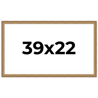39x22 Frame Red Solid Wood Picture Frame Width 1.75 Inches | Interior Frame Depth 1 13/16 Inches