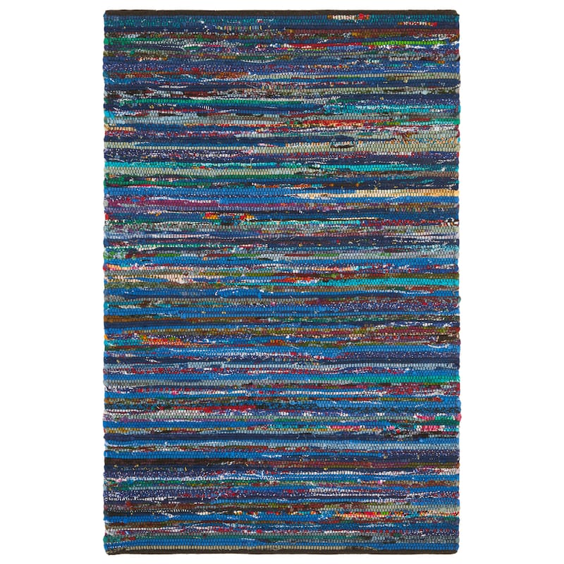 SAFAVIEH Handmade Rag Rug Abagail Casual Stripe Cotton Rug