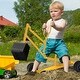 preview thumbnail 3 of 7, Children’s Outdoor Ride-On Excavator Toy with 360 Degree Swivel Seat and All-Terrain Wheels - 34.6" x 13" x 17.2"