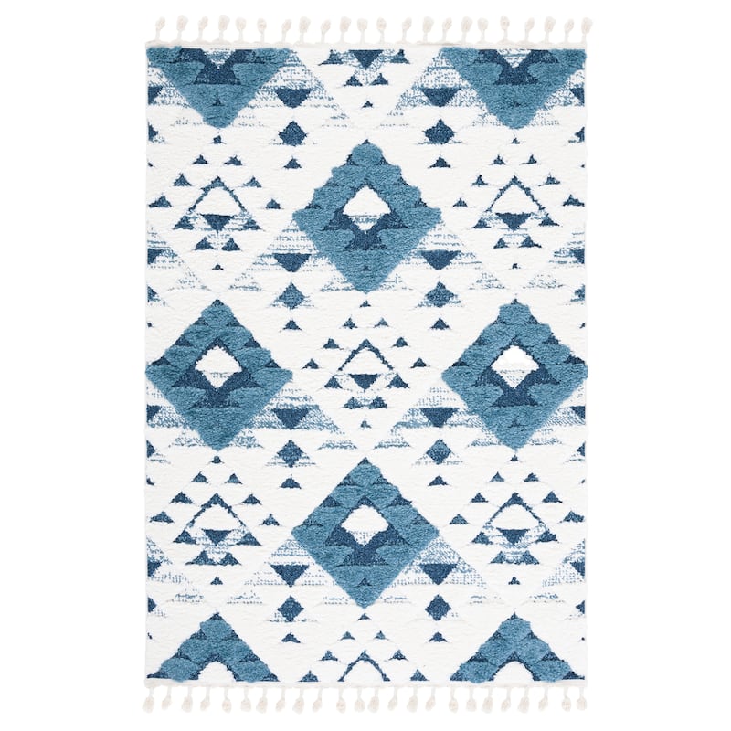SAFAVIEH Moroccan Tassel Shag Kobi 2-inch Thick Rug