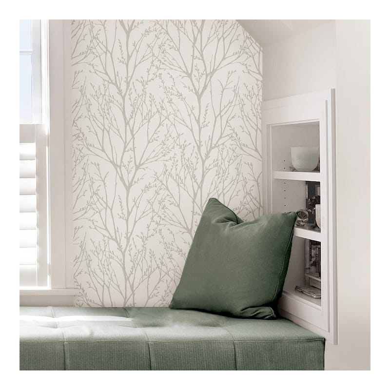 NuWallpaper Treetops Peel & Stick Wallpaper - 216in x 20.5in x 0.025in