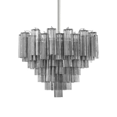 Crystorama Lighting Group ADD-312-SM Addis 12 Light 27" Wide Waterfall