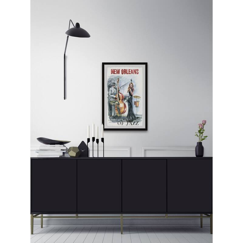 'Jazz Birthplace' Framed Painting Print