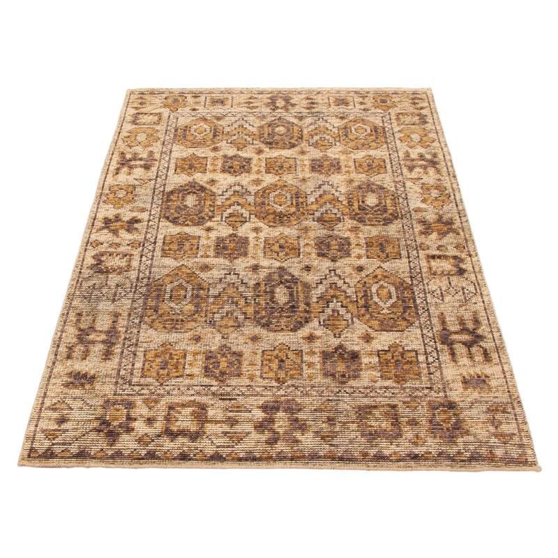 ECARPETGALLERY Hand-knotted Jules Serapi Ivory Wool Rug - 5'0 x 8'2