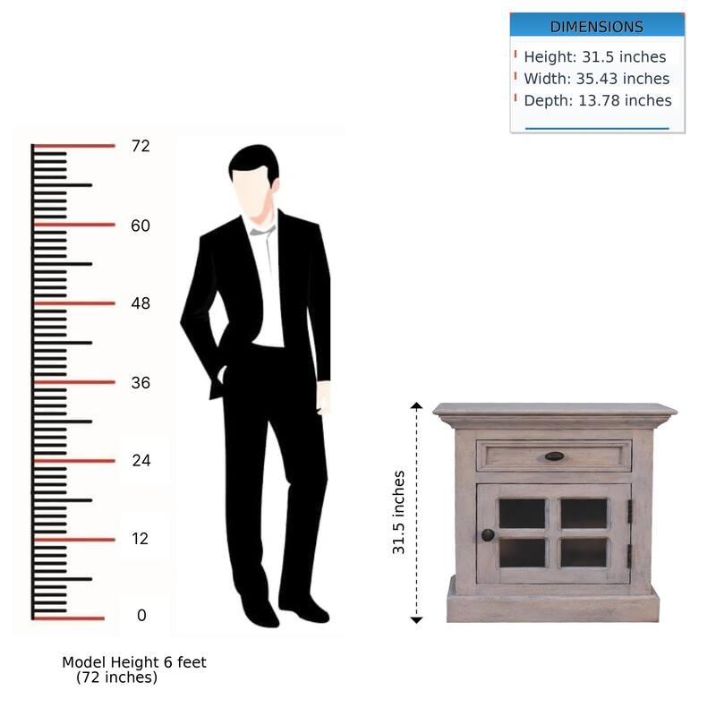 Glazed Stone Bedside