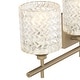 preview thumbnail 33 of 34, Frenia 4-light Modern Dimmable Bathroom Vanity Light with Art Glass