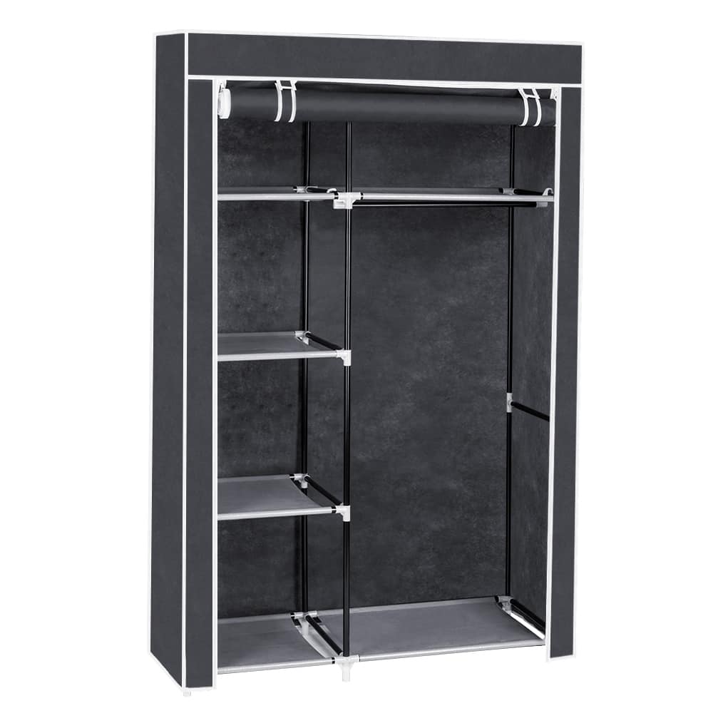 64-inch Portable Closet Storage Organizer Wardrobe Clothes Rack