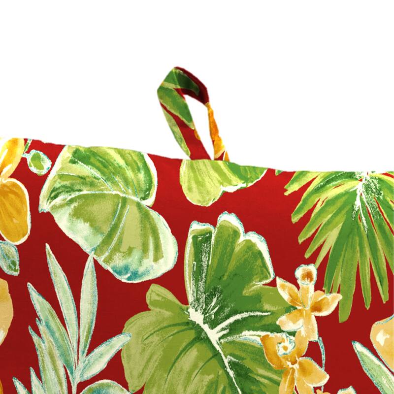 21" x 44" Outdoor Chair Cushion with Ties and Loop - 44'' L x 21'' W x 3.5'' H