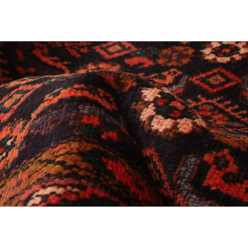 ECARPETGALLERY Hand-knotted Andelz Navy Wool Rug - 3'9 x 11'10