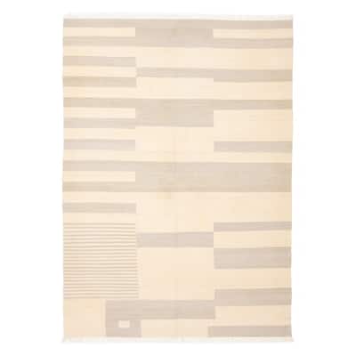 Ankara FW Cream Kilim 5'8" x 8'0" - 5'8 x 8'0