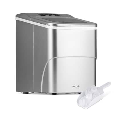 Newair 26 lbs. Countertop Ice Maker, Portable and Lightweight, Intuitive Control, Large or Small Ice Size, BPA Free Parts