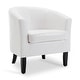 Belleze Tub Chair Faux Leather/ Fabric Armchair Accent Living Room ...