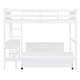 preview thumbnail 32 of 34, Bunk Bed with Built-in Desk and 2 Drawers, Wooden Separated High Loftbed and Platform Bedframe, for Kids Teens Adults Bedroom