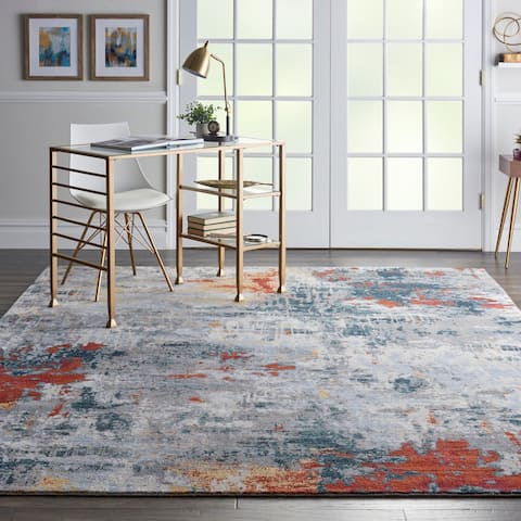 Nourison Artworks Abstract Brushstroke Area Rug