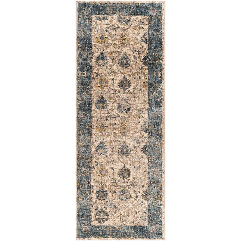 Livabliss Traditional Mirabel Medallion Area Rug - 2'7" x 10' - Cream