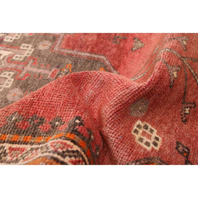 ECARPETGALLERY Hand-knotted Andelz Dark Copper Wool Rug - 3'8 x 8'5