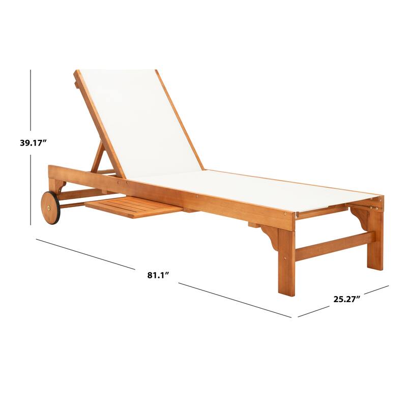 SAFAVIEH Outdoor Liubomira Sunlounger - 25Wx81Dx39H