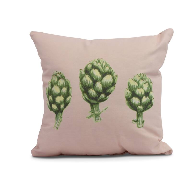 20 x 20 inch Artichoke Decorative Pillow - Pink