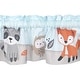preview thumbnail 9 of 7, Bedtime Originals Woodland Friends Animals Mint/Gray 5-Piece Crib Bedding Set