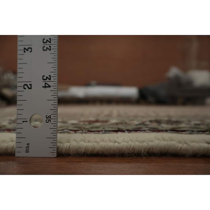 Hand Knotted Oriental 100% Wool Carpet Traditional Medallion Beige & Ivories Tabriz Area Rug - 6' 3'' X 4' 1''