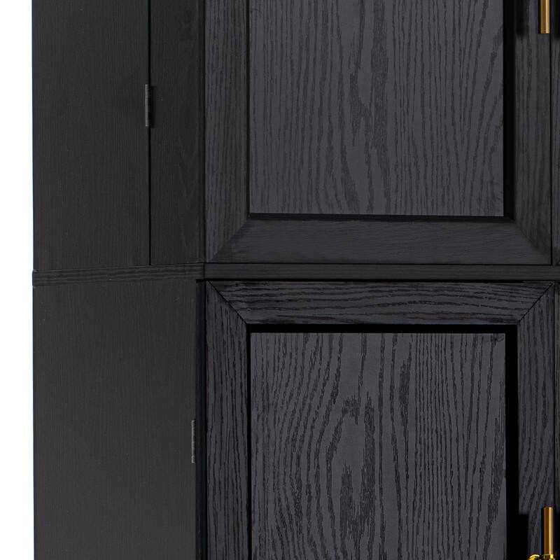 Farmhouse 78.2" Tall Kitchen Pantry Cabinet with Door Shelves, Adjustable Shelves and Hidden Drawer