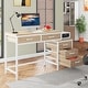 preview thumbnail 2 of 56, Computer Desk with 5 Drawers, Reversible Writing Desk with File Cabinet Printer Stand