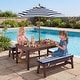 preview thumbnail 2 of 8, Gymax Kids Picnic Table Outdoor Wooden Table & Bench Set w/ Removable