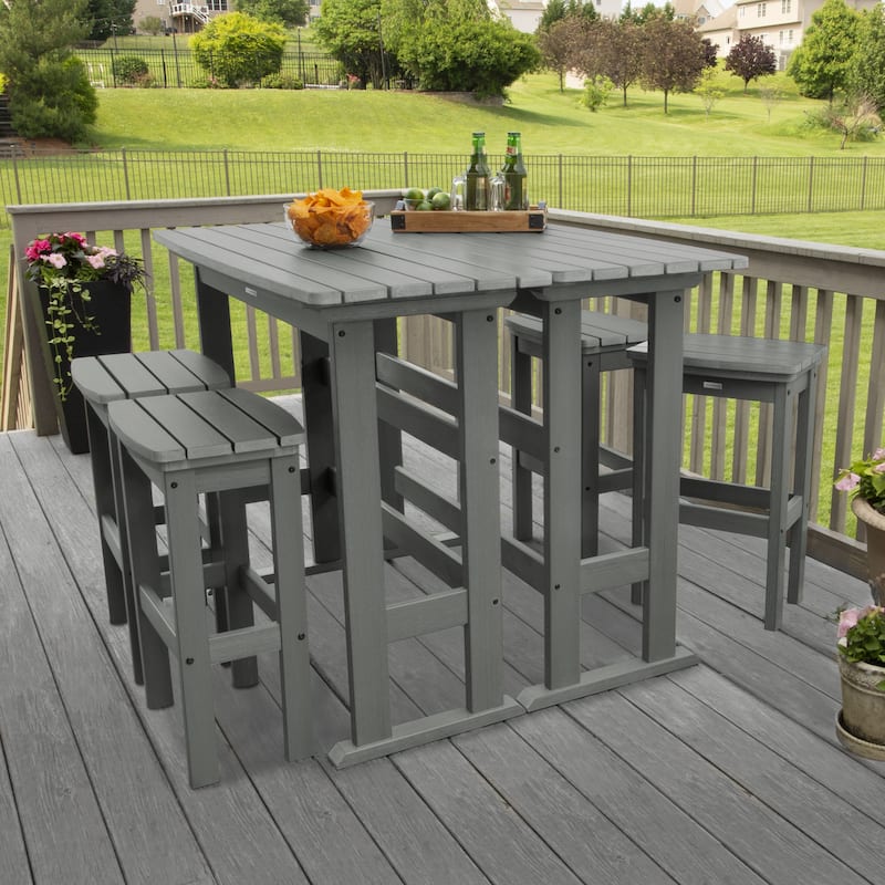 Lehigh 6-Piece Outdoor Balcony Set - Bar-height