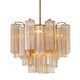preview thumbnail 1 of 4, Crystorama Lighting Group ADD-300-AM Addis 4 Light 18" Wide Waterfall Aged Brass