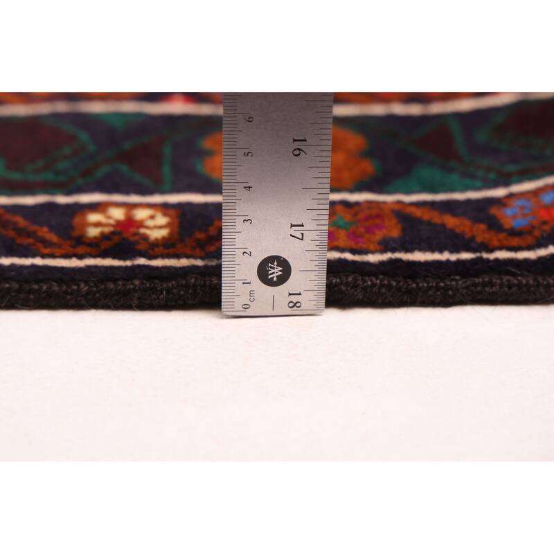 ECARPETGALLERY Hand-knotted Teimani Red Wool Rug - 3'7 x 6'7