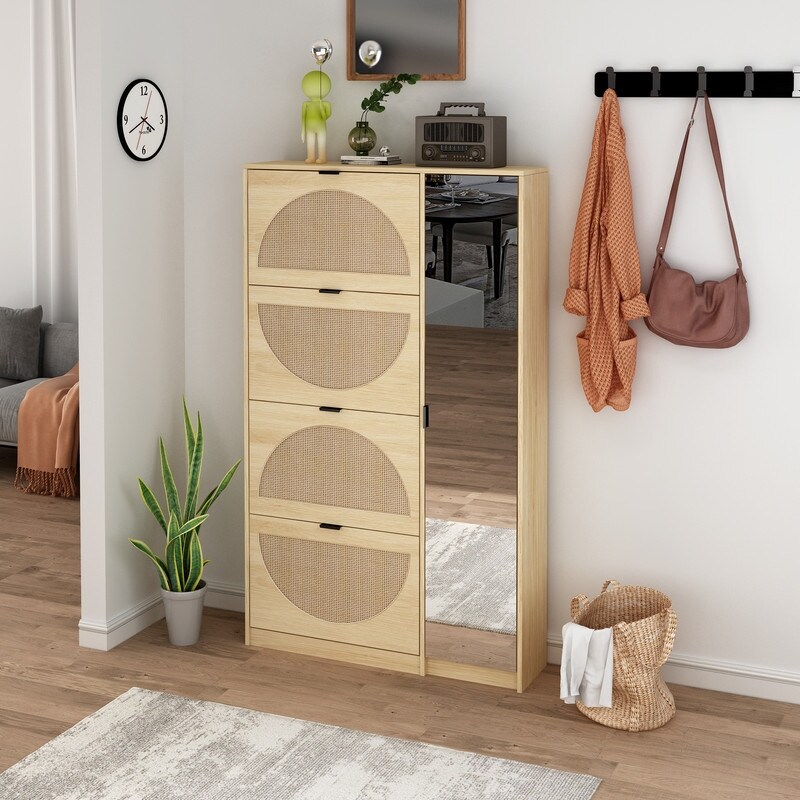 Shoe Cabinet with Flip Drawer for Entryway Rack Storage Organizer - On Sale  - Bed Bath & Beyond - 36307258