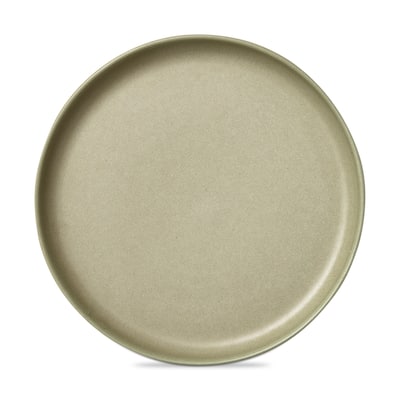 Logan Dinner Plate Stoneware Dishwasher Safe Sage, 11 inch. Set 4