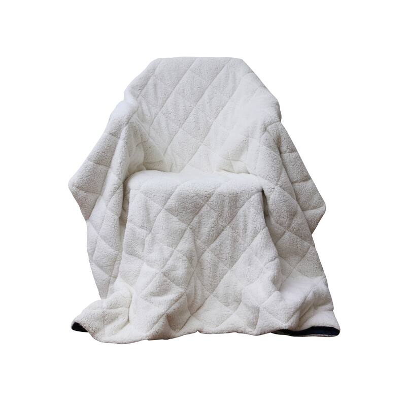 Cozy Soft Quilted Fleece-like Throw