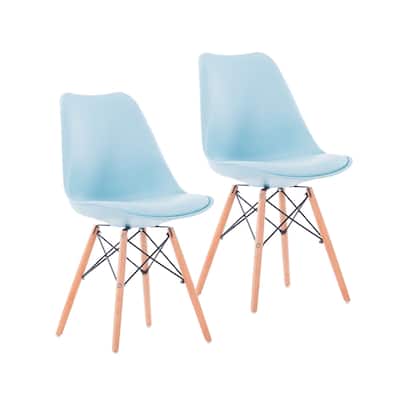 Porthos Home Mid-Century Modern Dining Chairs Set of 2 with Cushion