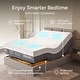 preview thumbnail 5 of 11, Renanim Adjustable SplitKing Bed Frame with Hybrid Mattress, Dual Massage, USB Ports, App, Remote