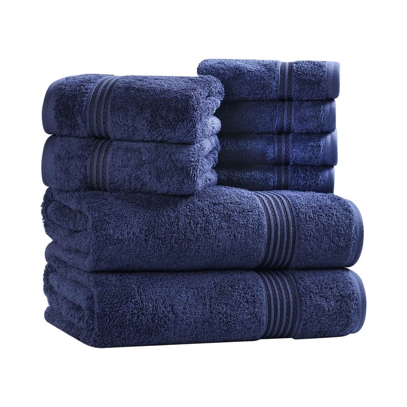 Superior Heritage Egyptian Cotton Absorbent 8-Piece Towel Set