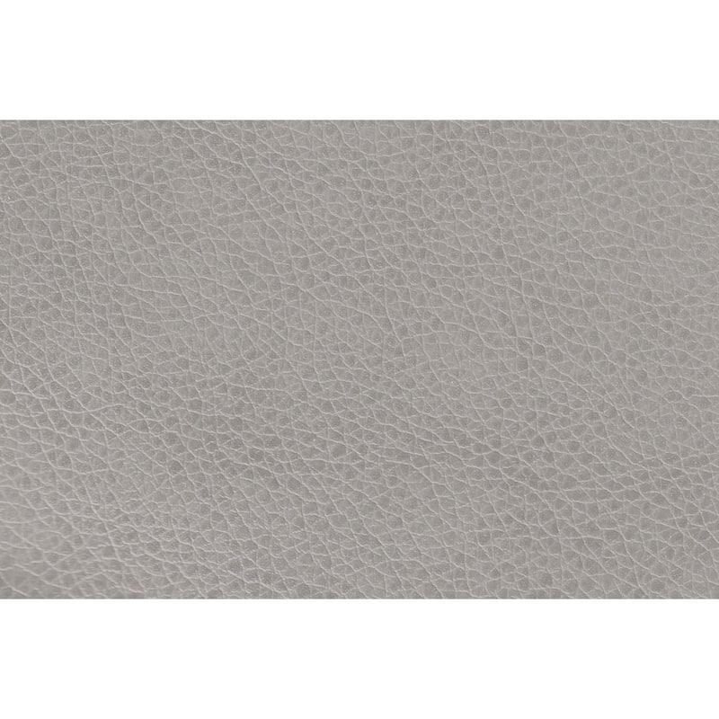 Dero Convertible Sectional Sofa Storage Chaise, Gray Faux Leather