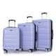 3 Piece Luggage Sets PC Lightweight & Durable Expandable Suitcase with ...