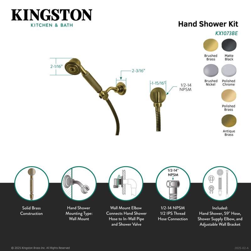 Kingston Brass Vintage Hand Shower Kit