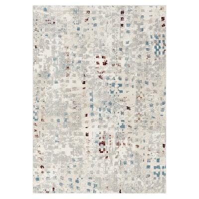 Everwash Treasure Eloise Modern Geometric Machine Washable Area Rug