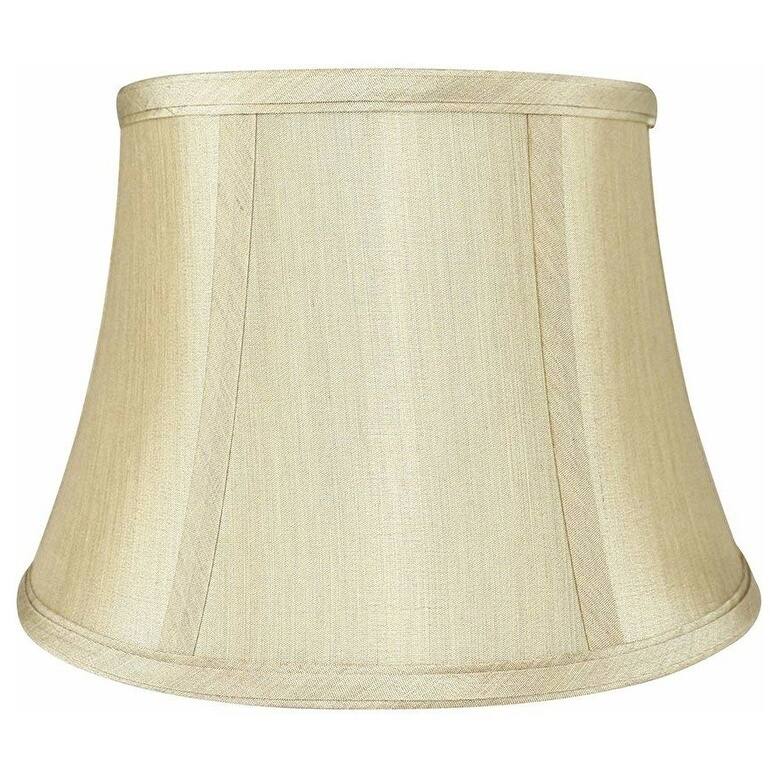 Faux Silk Bell Lamp Shade, 7" Top, 10" Bottom, 7" Slant