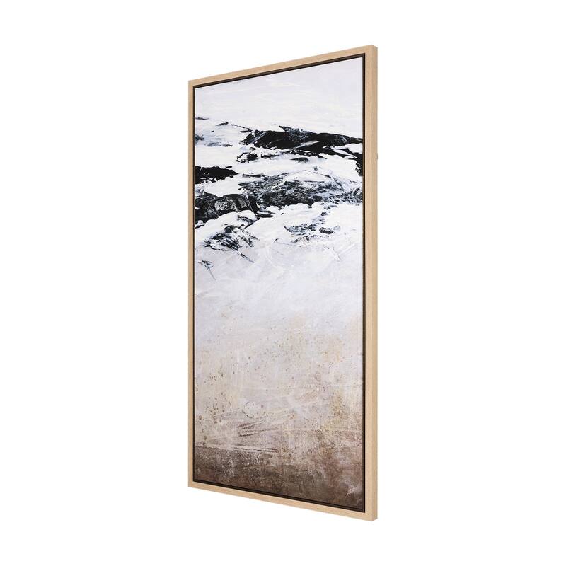 Black Strokes I (30 x 60) Framed Canvas Art Print